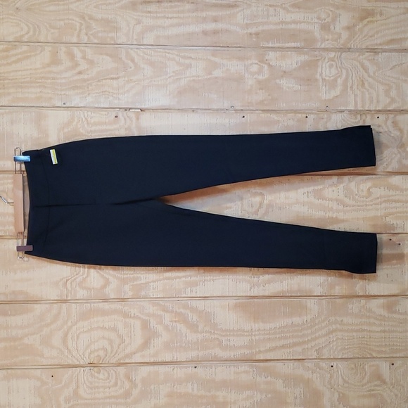 Smythe New Black Zip Front Stovepipe Ankle Trouser Pants Size 24 - Picture 1 of 4
